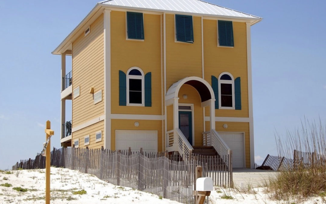 yellow beach house